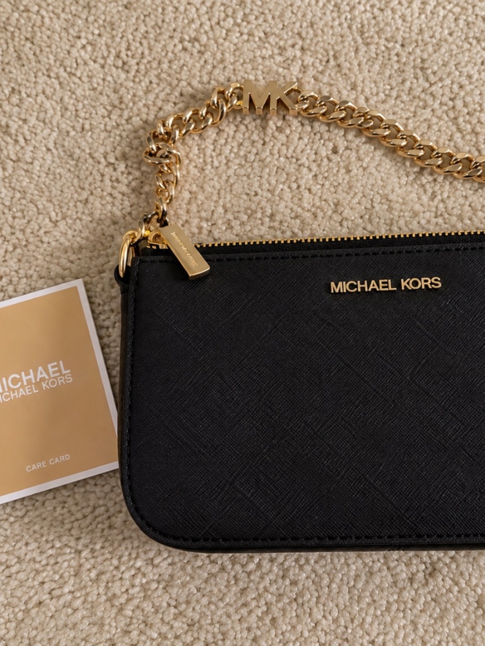 Michael Kors Black Mini Chain Shoulder Bag